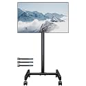 BONTEC Rolling TV Stand with Tilt,Mobile TV Stand Wheels for 13-49 Inch TVs