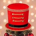 Bonuci Nutcracker Christmas Tree Topper Decor Nutcracker Tree Topper Hat