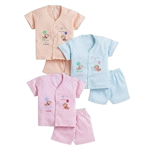 BONUM Babys Boys Girls 100 Cotton Button
