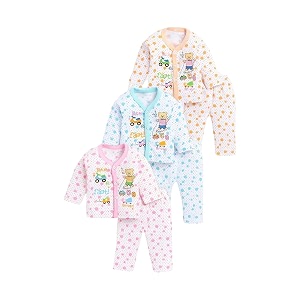 BONUM Babys Boys Girls 100 Cotton Button