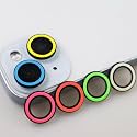 BONVAN for iPhone 15/15 Plus Camera Lens Protector Glow in the Dark Tempered Glass Screen Accessories Luminous Lens Cover for iPhone 15/15Plus (6PCS) (Colorful)