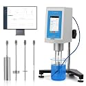 Bonvoisin Digital Rotary Viscometer 10-2,000,000mPa.S Touch Screen Viscosity Meter with 4 Rotors and Temperature Probe ±1% Accuracy 100-240V (NDJ-8T)
