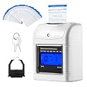 Bonvoisin Time Clock for Employee, Time Clock Punch Machine with 50-Piece Time Card and Ribbon