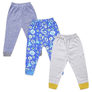 the boo boo club boy39s amp girl39s cotton printed pajama bottom pack of 3 5-6 years  suitable for light winters