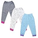 The Boo Boo Club Boy's &amp; Girl's Cotton Printed Pajama (Pack of 3) - Assorted Print | Unisex Pyjama for Kids | Suitable for Light Winters Blue