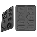 Booge 1 Pc 8-in-1 Silicone Dust Plugs Set Anti-dust Cover USB Interface for PlayStation 5 Console Accessories