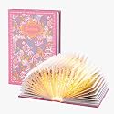 Book Lamp Decor, Gift for Book Lovers, Rechargeable Book Light