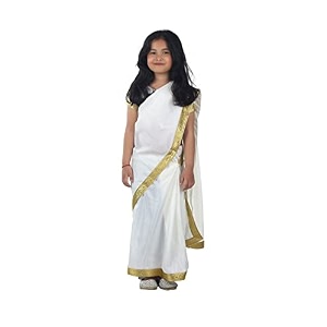 bookmycostume kerala indian state onam fancy dress costume for girls and females 12-14 years