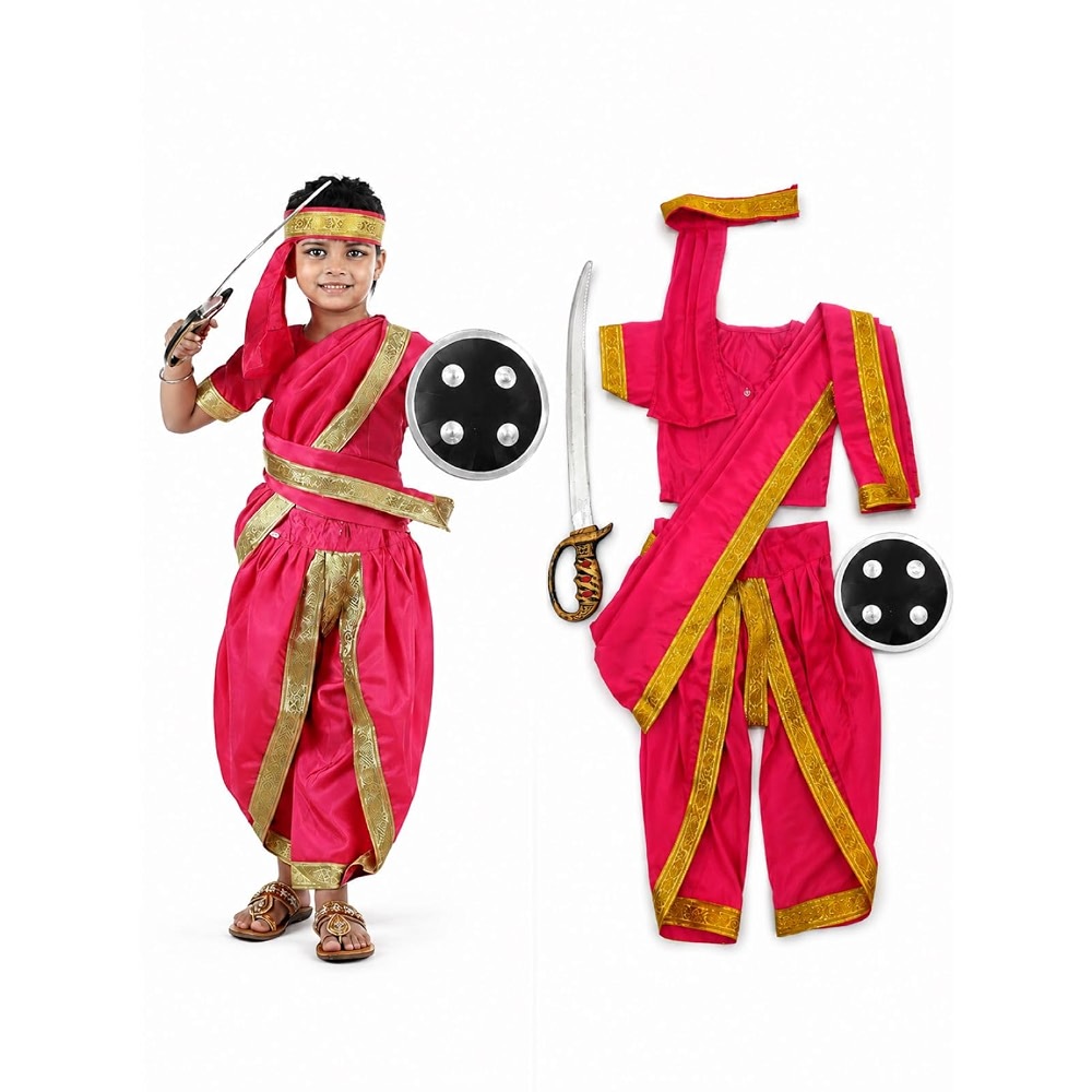 BookMyCostume Rani Laxmi Bai Jhansi ki Rani Kids Fancy Dress Costume ...