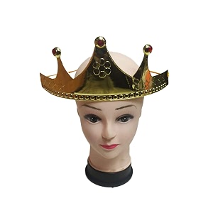 bookmycostume royal golden king crown headgear fancy dress accessory for kids amp adults