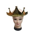BookMyCostume Royal Golden King Crown Headgear Fancy Dress Accessory for Kids &amp; Adults