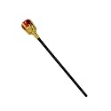 BookMyCostume Royal Medieval King Queen Scepter Wand Fancy Dress Costume Accessories | Halloween Theme Free Size, Golden/Red/Black