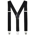 BookMyCostume Trendy Black Formal Unisex Premium Suspenders