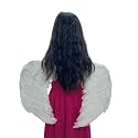 BookMyCostume White Feather Wings for Kids &amp; Adults | Angel Wings, Bird Wings, Fairy Costume Accessory | Real Feather Wings for Fancy Dress, Christmas, Theme Parties &amp; Stage Shows