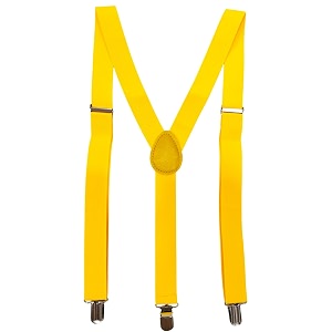 BookMyCostume Yellow Suspenders for Kids AdultsAdjustable