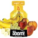 Boom Nutrition Energy Gel - Fruit-Flavored Energy Gels - Workout Gel - Energy Gel for Cycling - Running Gel - Natural Energy Gel - Banana Peach (24 Pack)