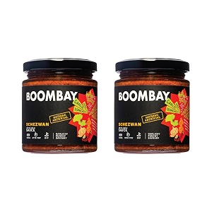 boombay schezwan sauce - 380g pack of 2nothing artificialno bad oilsno refined sugarsplant baseduse as a spread for dosastir frysdip with snacksmarinade for grillspicy flavour to noodles