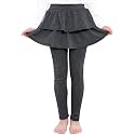 BOOPH Little Girls Leggings with Ruffle Tutu Skirt Kids Uniform Pants