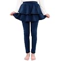 BOOPH Little Girls Leggings with Ruffle Tutu Skirt Kids Uniform Pants