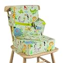 Booster Seat for Kitchen Chair with Backrest, Removable, TPU Waterproof