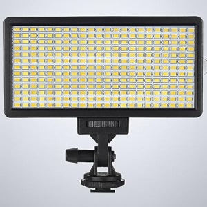 boosty os-308 led video light panel with adjustable brightness  ultra-bright dimmable lighting for dslr camcorder and smartphone shooting without battery amp charger os-308 video light