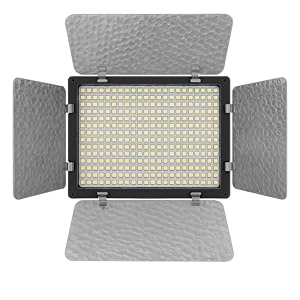 boosty bi-color dimmable 576 pro led video light panel  ultra slim pocket design with barn doors adjustable brightness amp color temperature cri 95 for photography amp video shooting os-576