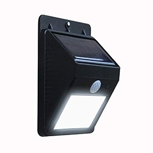 boosty led solar panel power light wall lamp motion sensor luminaria energy 20 led waterproof sunlight for garden outdoor stairs color-black-single