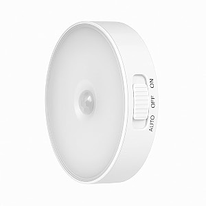 boosty wireless led motion sensor night light  battery operated wall mountable 6 led closet light with autoonoff switch for hallways closets bedrooms and stairs white 6 led night