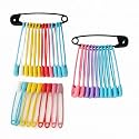 Boosty® 50 Pcs Colored Safety Pins Set- Pack of 50 Colorful Safety Pin Set for Home/Office/Personal Multipurpose (50 Pcs)