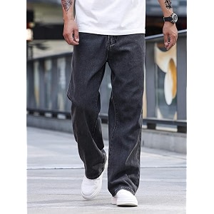 Boot Leg Mid Rise Dark Grey Men