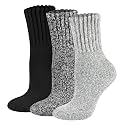 Boot Socks for Women Thermal Warm Socks for Men Winter Thick Hiking Crew Sock Women Youth 3/5 Pairs 5-10