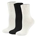 Boot Socks for Women Thermal Warm Socks for Men Winter Thick Hiking Crew Sock Women Youth 3/5 Pairs 5-10