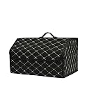 Boot Storage Car Trunk Organizer Box, Large Capacity, Auto Multiuse Tools, Storage Bag, Tidying, Leather, Folding For Emergency Car Boot Organiser(Gold,L)