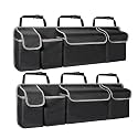 Boot Storage Car Trunk Organizer For SUV Backseat Hanging Organizer For SUV Truck MPV Upgrade Back Seat Storage Bags With 4 Pockets Car Boot Organiser(2PCS)