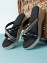 Bootco Women Wedges Sandal Black 7