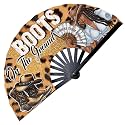 Boots On The Ground Hand Fan,Western Cowgirl Outfits for Women,Clapping Clacking Fans For Line Dancing