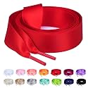 Booyckiy 3434 Wide Satin Ribbon Shoelaces Flat