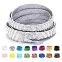 Booyckiy 3434 Wide Satin Ribbon Shoelaces Flat