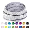 Booyckiy 3434 Wide Satin Ribbon Shoelaces Flat