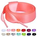 Booyckiy 3434 Wide Satin Ribbon Shoelaces Flat