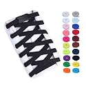 Booyckiy Elastic No Tie Shoe Laces for Kids, Adults, Flat Stretch Shoelaces