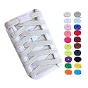 Booyckiy Elastic No Tie Shoe Laces for Kids, Adults, Flat Stretch Shoelaces