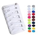 Booyckiy Elastic No Tie Shoe Laces for Kids, Adults, Flat Stretch Shoelaces