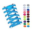 Booyckiy Elastic No Tie Shoe Laces for Kids, Adults, Flat Stretch Shoelaces