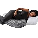 Boppy Cuddle Pregnancy Pillow, Compact Maternity Support for Side Sleepers