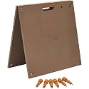 BORA Centipede Folding Table Top for Bora Centipede Work Stand Saw Horses - 24 Inch x 48 Inch - Includes Wood Top + 6 Quick-Twist Locks for a Portable, Quick Setup Work Table or Workbench, CT22N Brown