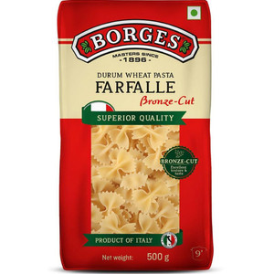 borges  durum wheat semolina  imported from italy farfalle pasta 500 g