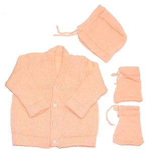 Born Baby Woolen Sweater 3 Piece -