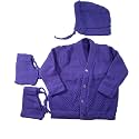 Born Baby Woolen Sweater 3 Piece -