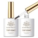Born Pretty 2 Pcs No Wipe Gel Top Coat 15ML Glassy Clear Gel Top Coat